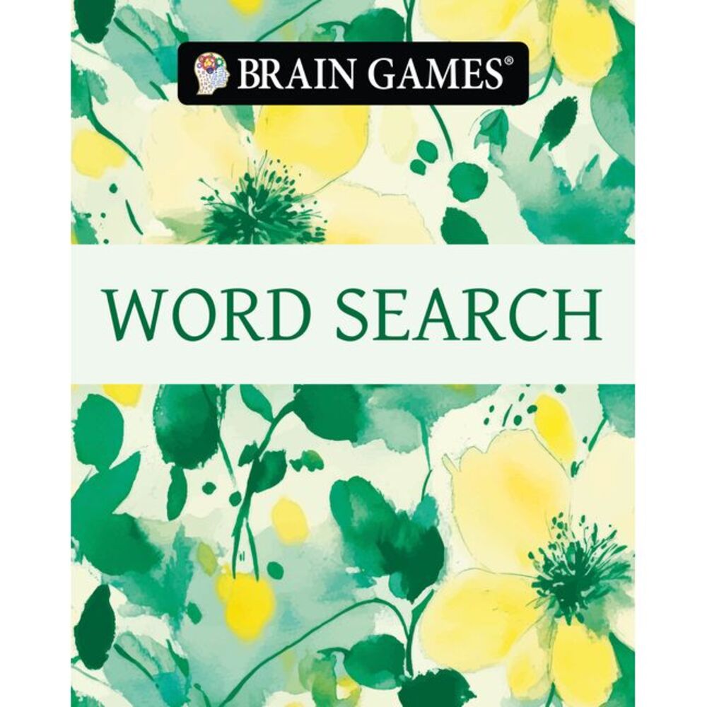 Brain Games - Take-Along - Word Search (Watercolor Floral Design) -- Publication